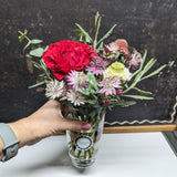 Bright pink Pretty Pint flower mini