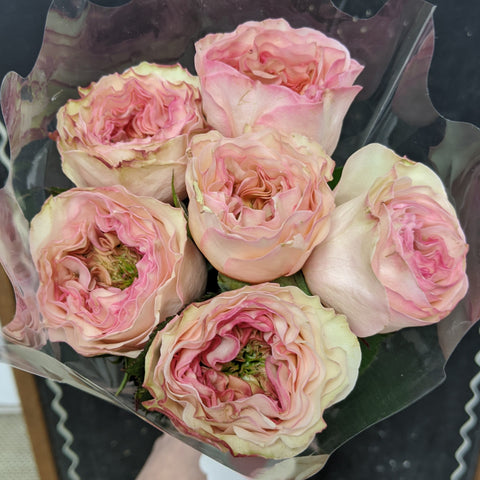 6 stem Charming Garden Rose Bouquet
