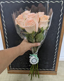 Peachy Tiffany Rose Bouquet