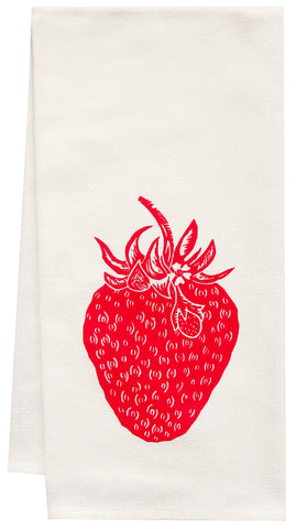 Second best organic strawberry tea towel