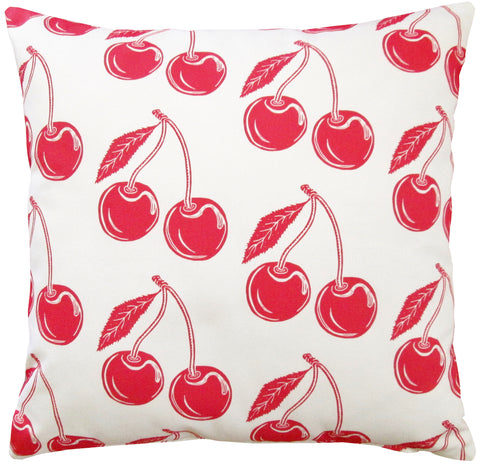 16x16 cherry throw pillow