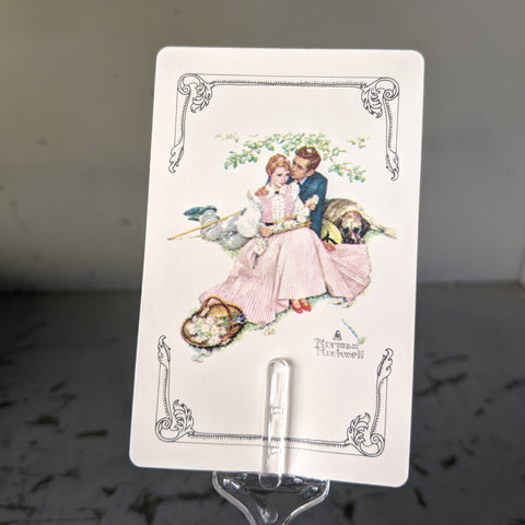 Vintage romance valentine playing card pick