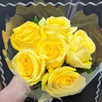 6 Stem Yellow Rose Bouquet