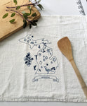 Michigan flour sack tea towel