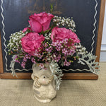 Lil Chickadee Valentine rose arrangement