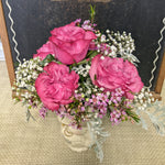 Lil Chickadee Valentine rose arrangement