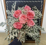 Frosty Pink Expression Garden Rose Bouquet