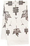 organic all over maple leaf tea towel