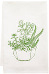 plant tea towel