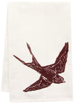 organic swallow tea towel