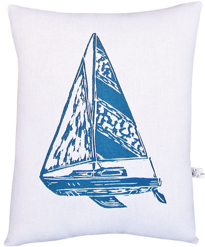 sailboat squillow pillow